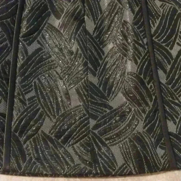 BCBGMaxAzria Black Basket Weave Jacquard Mini Skirt Size XXS - Picture 4 of 8